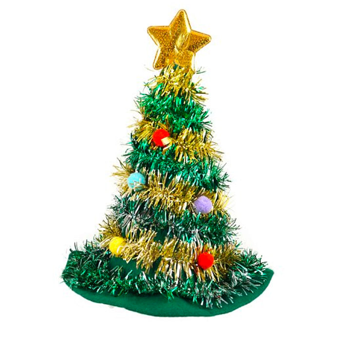 Christmas Tree Tinsel Hat