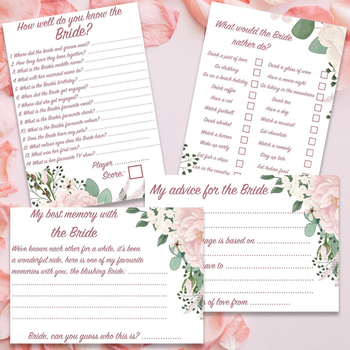 Pack of 48 Hen Party Card Games Advice Keepsake